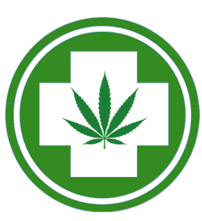 Doctors Professional Network logo. Green cannabis leaf in medical cross symbol.
